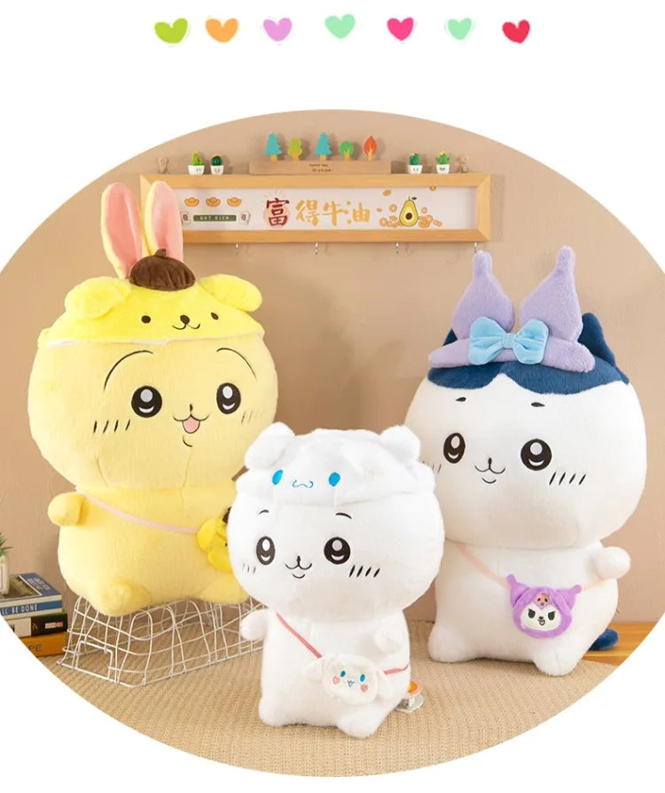 Cute Character Plush Toy Set Soft Stuffed Animal Doll
