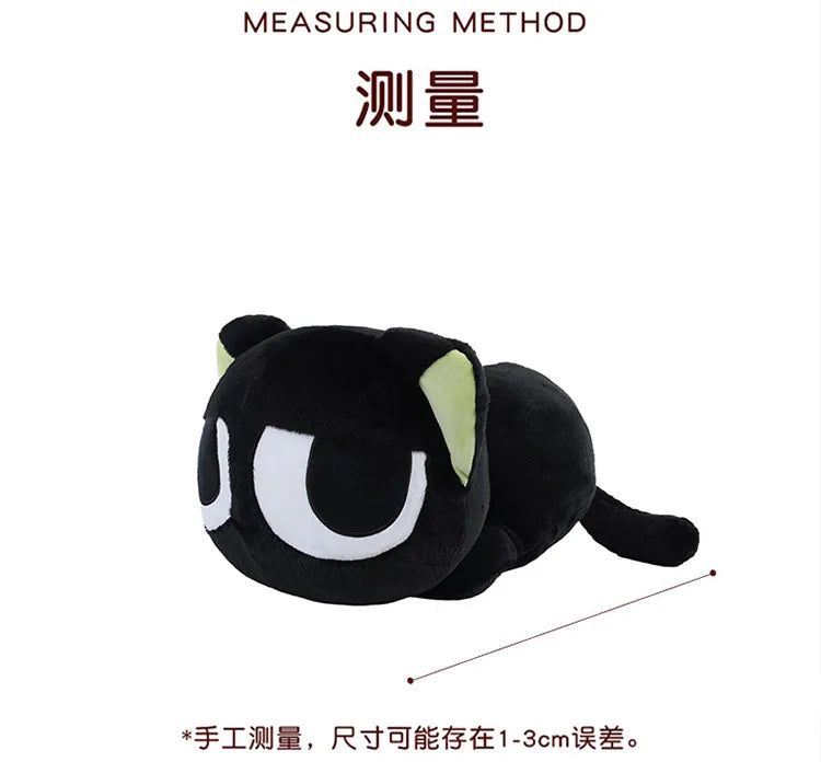 Cute Black Cat Character Plush Stuffed Doll Pillow Toy