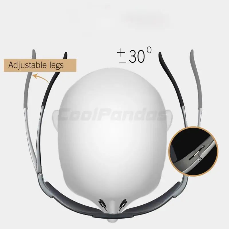 Aluminum Photochromic Polarized UV400 Mirror Driving Sunglasses for Men Women