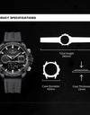 Silicone Bracelet Sport Wristwatches Waterproof Alarm Clock Analog Digitals Clock