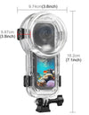 Waterproof Diving Case For Insta360 X5 Sports Camera, 60m Underwater Sealed Waterproof Housing Invisible Transparent Shell