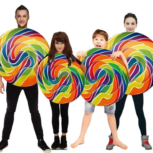 Lollipop Role Playing COS Costume Boban Sugar Family Party Costume Candy Parent Child Costume