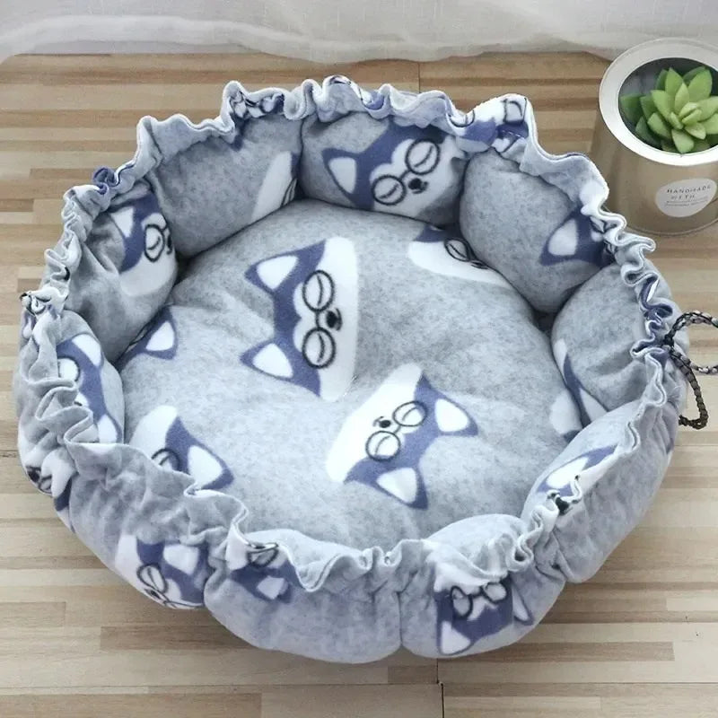Plush Pet Bed Cushion for Cats and Small Dogs