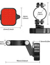 Bicycle Airtag Tracker Reflective Bracket Road Bike Hidden Locator Anti-theft Anti-lost Multi-function Bracket Warning Light
