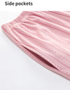 Women’s Winter 100% Cotton Pajama Set – Loose Fit, Turn-Down Collar, Long Sleeves, Cute Pink