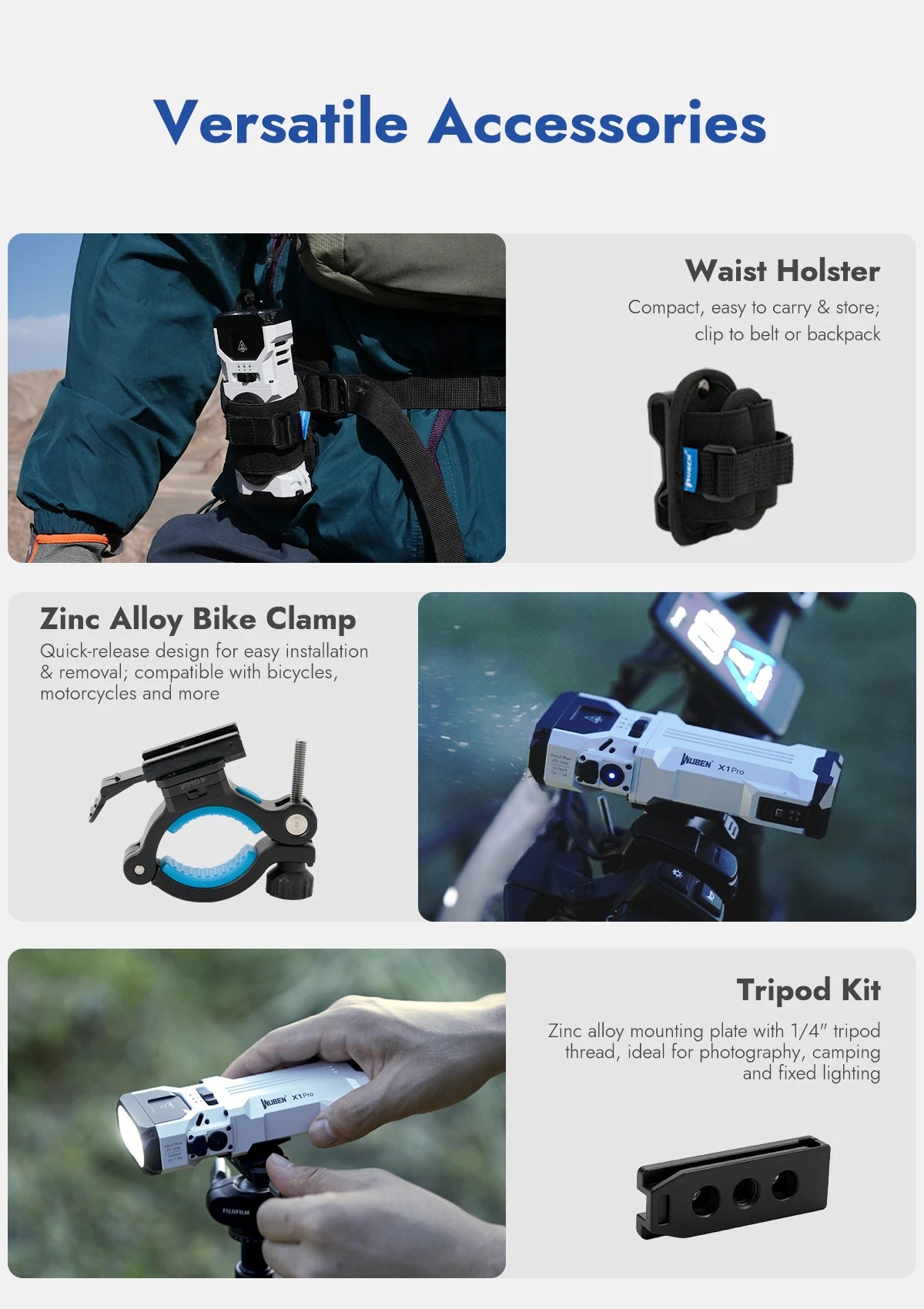 12300 Lumen Rechargeable High Power LED Flashlight With Power Bank