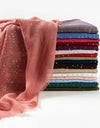 Cotton Hijabs Scarf Muslim Islamic Headscarf For Women Lady Soft Cotton Linen Tassel Sequins Islamic Hijab Shawl Wraps