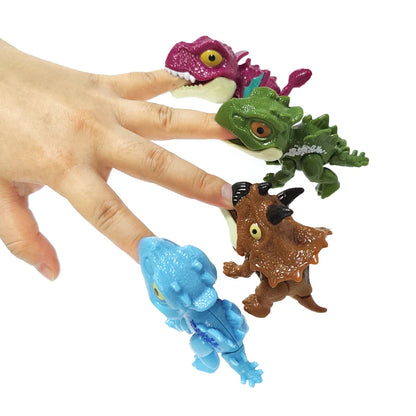 Bite Hand Finger Dinosaur Tricky Tyrannosauru Model Interactive Creative Movable Joints Fidget Toy Funny Dino Eggs Birthday Gift