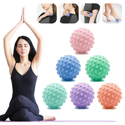 Durable TPR Spiky Massage Ball Trigger Point Sport Fitness Hand Foot Pain Relief Plantar Fasciitis Reliever Hedgehog Balls