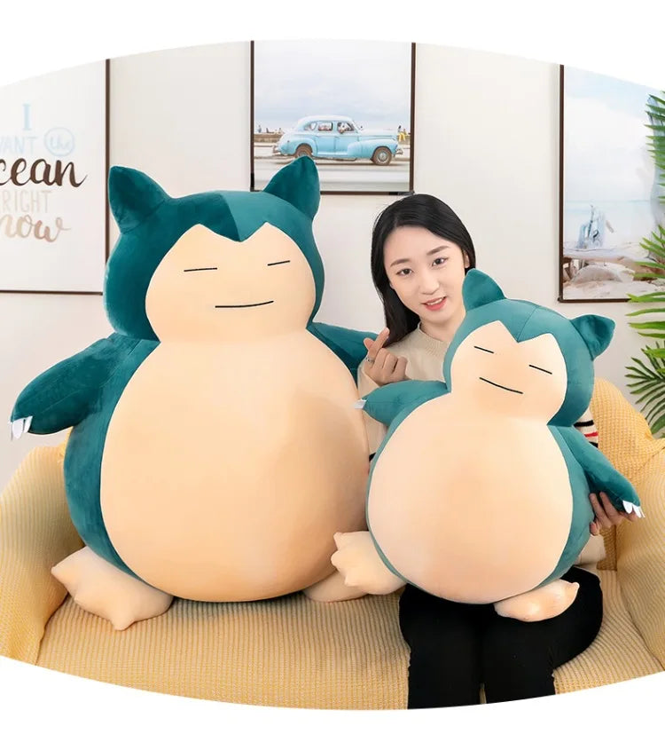 Hot 60cm Kawaii Snorlax Plush Toy Anime Pokemon Stuffed Doll Large Cute Baby Gift Kids Birthday Xmas Present Wholesale