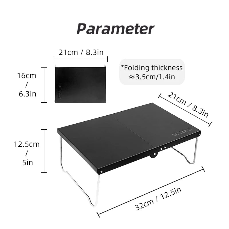 Folding Table Outdoor Camping Ultralight Tables Hiking Aluminum Table Picnic Portable Mini Coffee Small Teatable BBQ