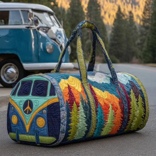 Adjustable Strap 3D Quilted Duffle Bag Large Capacity Sports Travel Tote