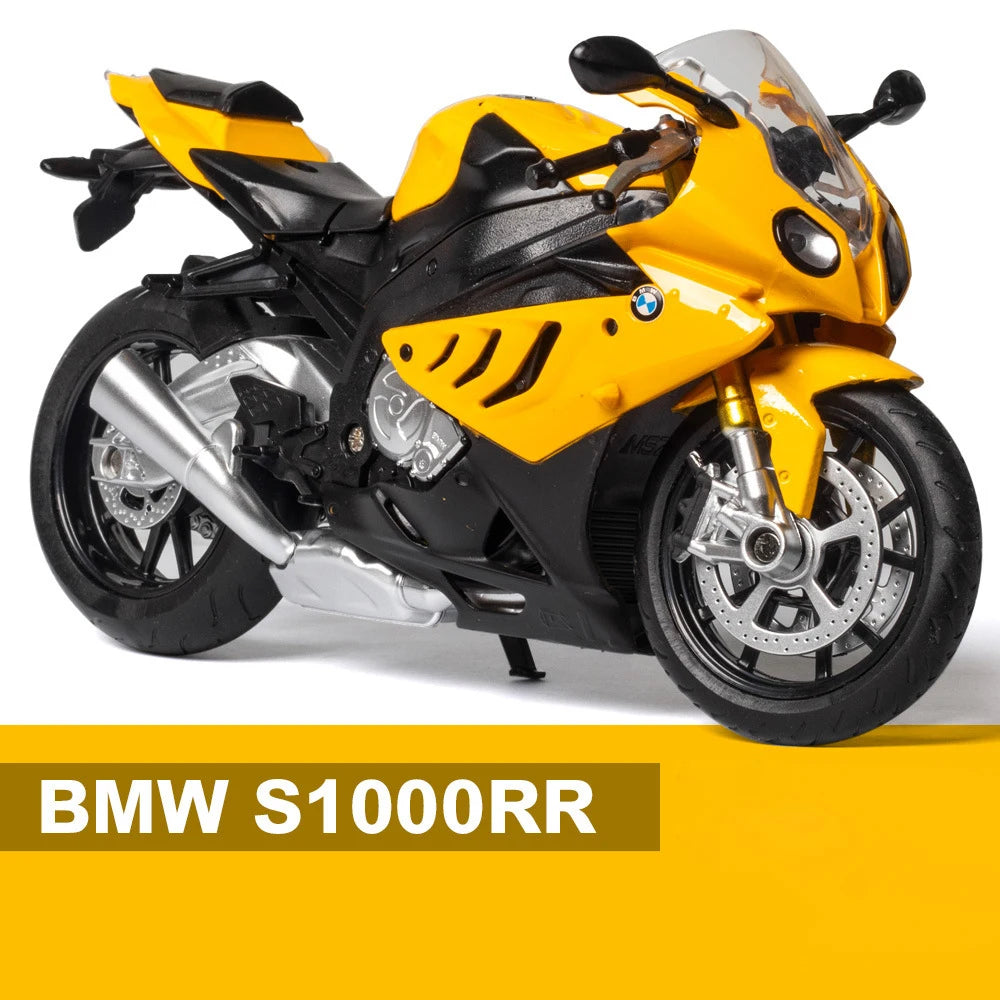 1:12 BMW S1000RR Die Cast Motorcycle Model Toy Vehicle Collection Autobike Shork-Absorber Off Road Autocycle Toys Car
