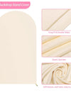 Arch Cover Backdrop Wedding Cover Birthday Party Decoration Background  Shower Photograph Backdrop White Elastic Arch Cover