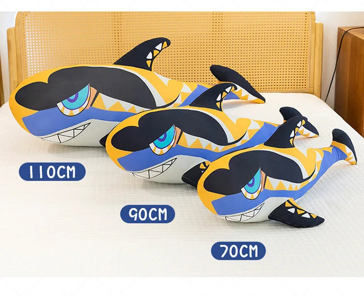 Cute Pirate Shark Plush Stuffed Doll Pillow Toy