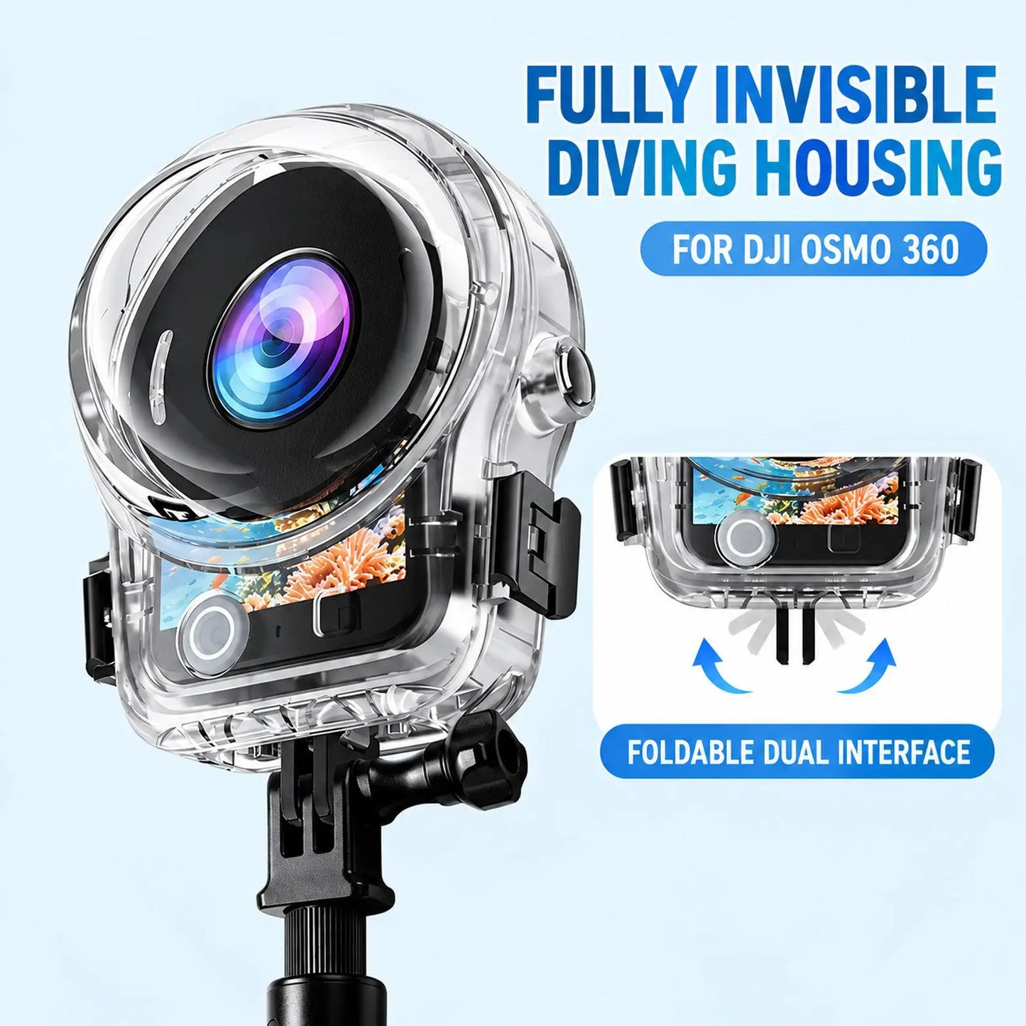 60 Metre Invisible Waterproof Diving Case for DJI Osmo 360 and Osmo 360 II