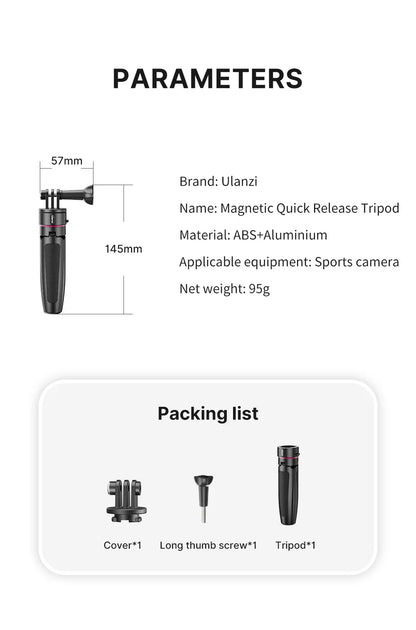 Extended Action Camera Tripod Quick Instal Switch Tripod for Gopro 12 11 10 9 8 Max Extend Gopro Vlog Tripod Accessories