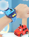 Children's Watch Remote Control Car Electric Alloy Mini Watch Car Parent Child Interaction 2.4G Remote Control Racing Toy Gift