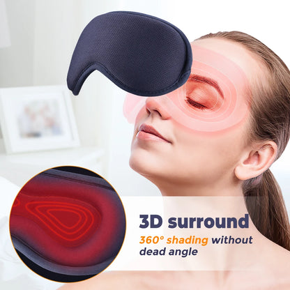 Electric Steam Eye Mask 3D Massage Eye Mask Constant Temperature Hot Compress Smart Timing Sleep Shading Relieve Eye Fatigue