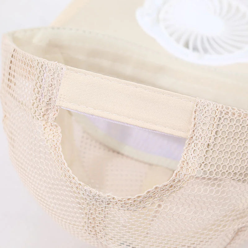 Solar Fan Baseball Cap With Adjustable Fit