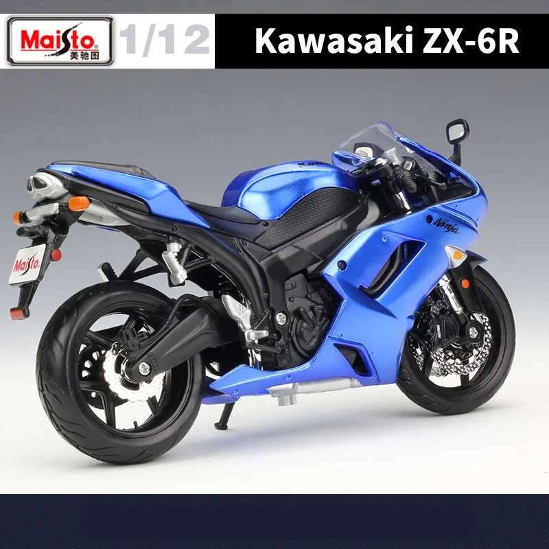 Diecast Kawasaki Ninja ZX6R Racing Motorcycle Model 1 to 12 Scale