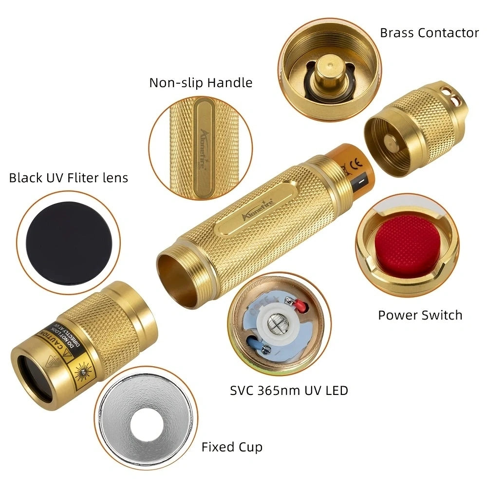 365nm UV Blacklight Rechargeable Flashlight