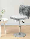 1PC Shiny Velvet Short Bar Chair Covers Stretch Back Bar Stool Covers Small Size Dining Barstool Slipcovers Party Banquet Decor