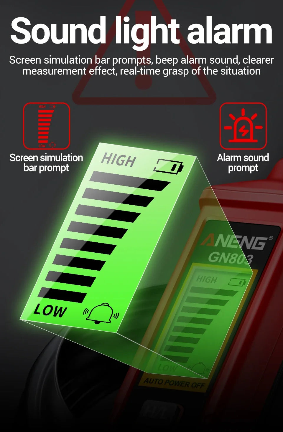 Handheld Gas Leak Detector Methane Combustible Gas Testers Portable Gases Concentration Analyzer Meter Leakage Tools