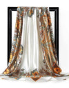 Scarves For Women Print Silk Satin Head Scarf Female Luxury Brand Square Shawl Large Hijab Scarfs