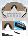 Cycling Glasses Outdoor Sports Bicycle Glasses Men MTB Cycling Eyewear Women Road Bike Goggles UV400 Running Sunglasses