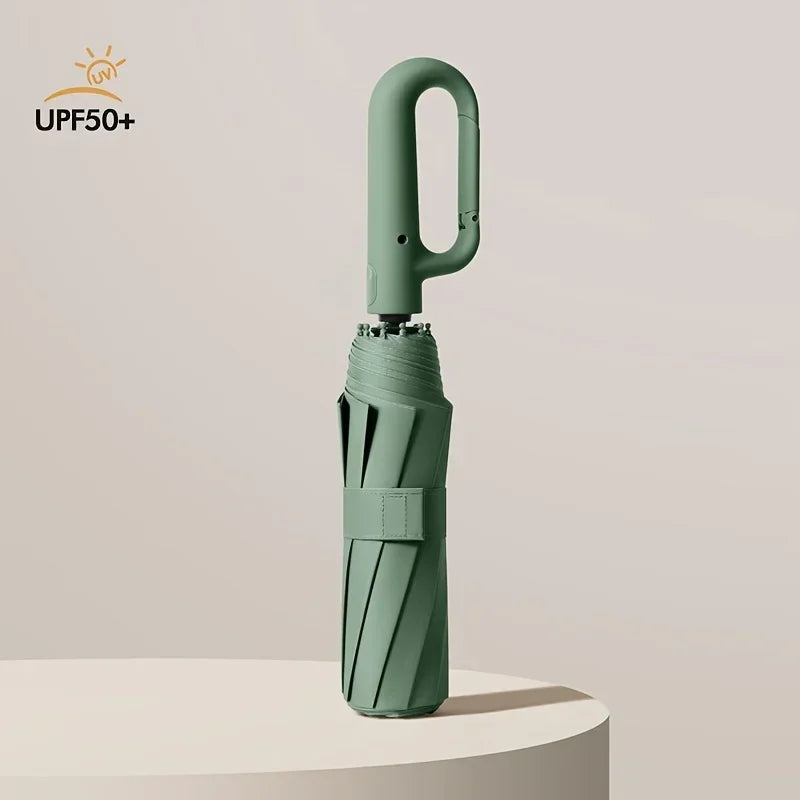 Automatic Folding Umbrella 20 Bone Windproof Large 105cm Reinforced Travel Umbrella Strong Handle Sun Rain Protection