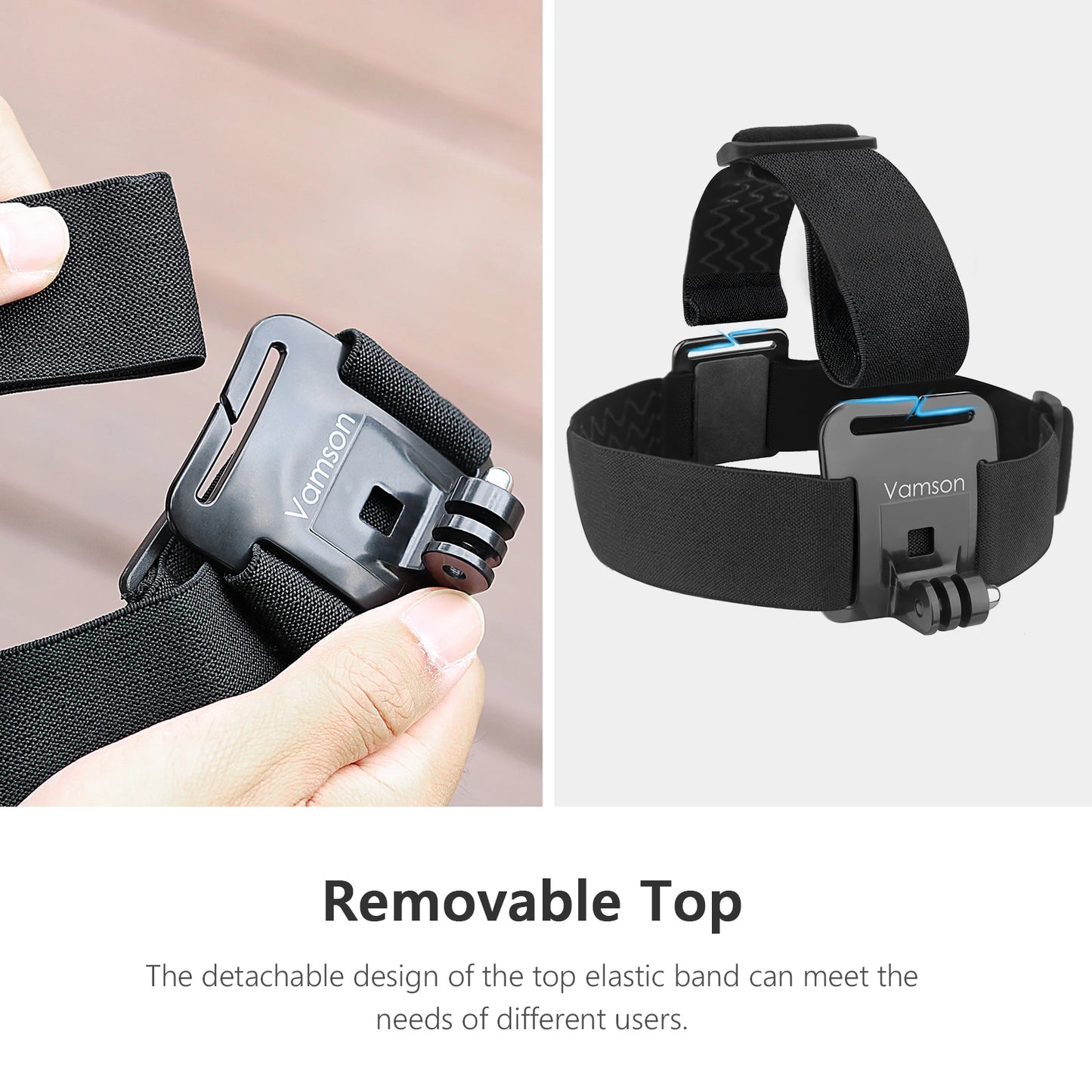 Head Strap Adjustable Universal Mobile Phone Clip Fix Mount for Gopro Hero 10 9 8 7 6 5 for iPhone Xiaomi Samsung Huawei