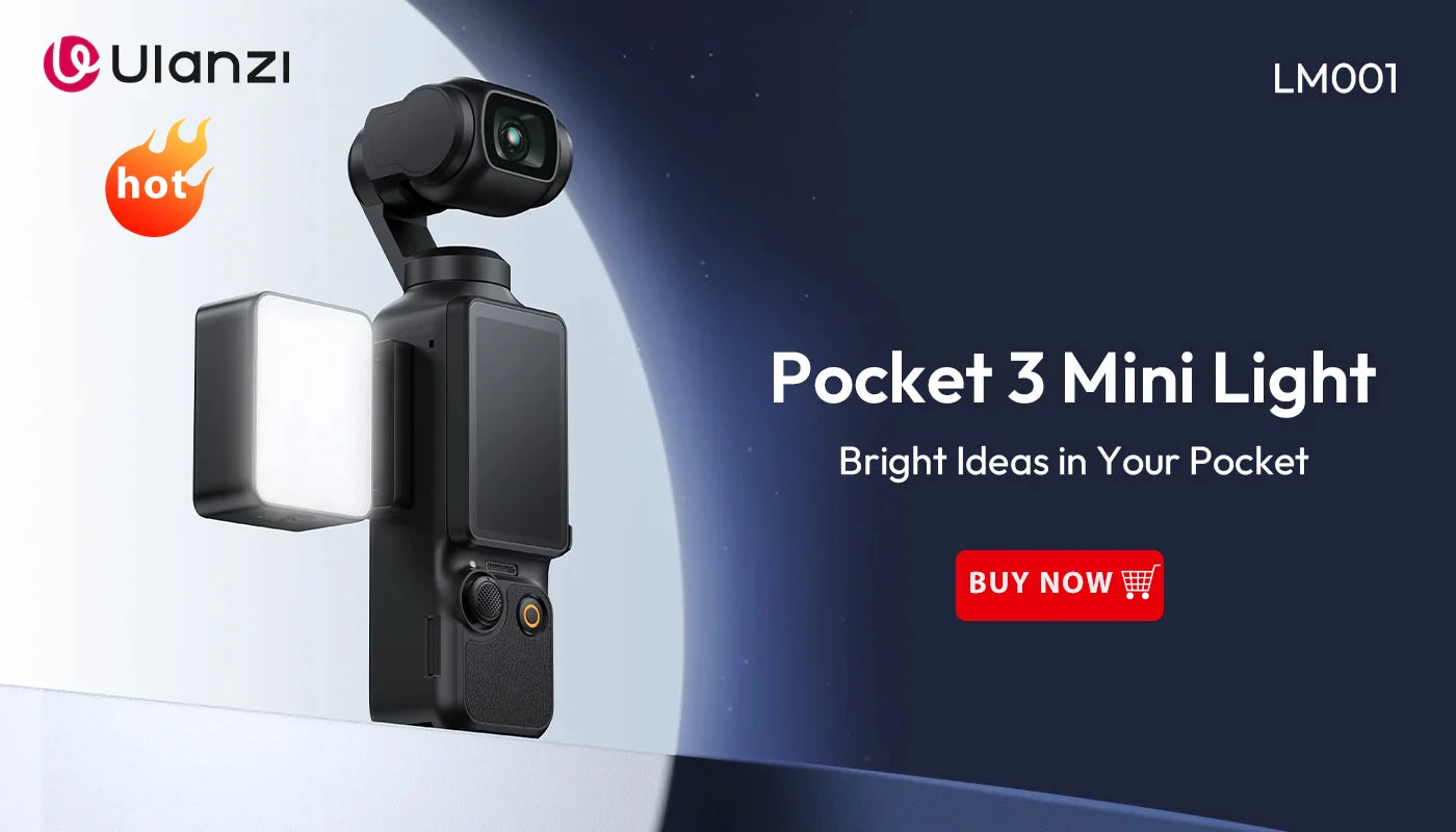 IPX5 Waterproof LED Video Fill Light, Magnetic Mini Light for DJI Osmo Action 5/4/3 & Pocket 3