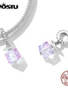 100% 925 Sterling Silver Acrylic Perfume Rose Pendant