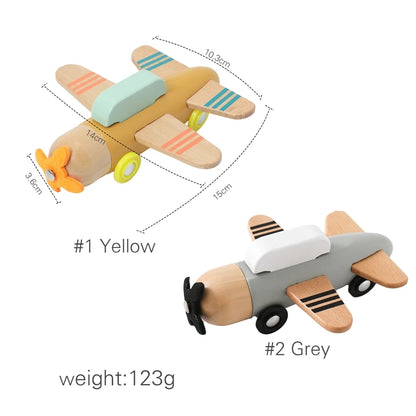 Wooden Traffic Toys For Babies  Wooden Train Airplane Toy  Infant Early Education Cognitive Toys  Baby's Birthday Present   Gift