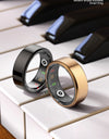 R02 Smart Ring Military Grade Titanium Steel Shell Health Monitoring IP68 & 5ATM Waterproof Multi-sport Modes