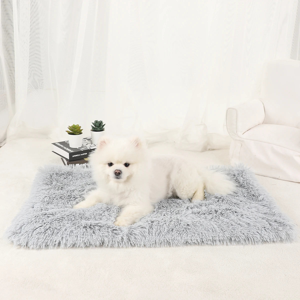 Washable Plush Pet Blanket Bed Mat for Dogs and Cats