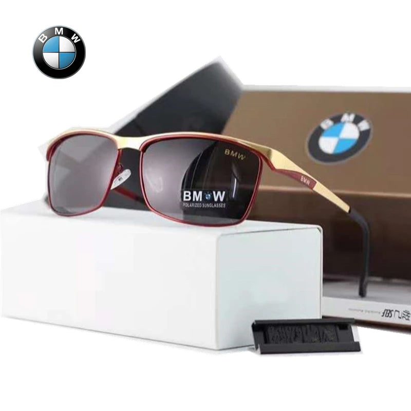 BWM Luxury Polarized Sunglasses Men UV Anti-Glare Driving Cycling Fishing Outdoor Beach Hiking Sunglasses Mirror Color Film