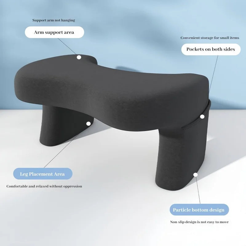 Memory Foam Pillow For Bed Reading Gaming Office Ergonomic Support Portable Knee Travel Pillow Adjustable Height Anti-Snoring