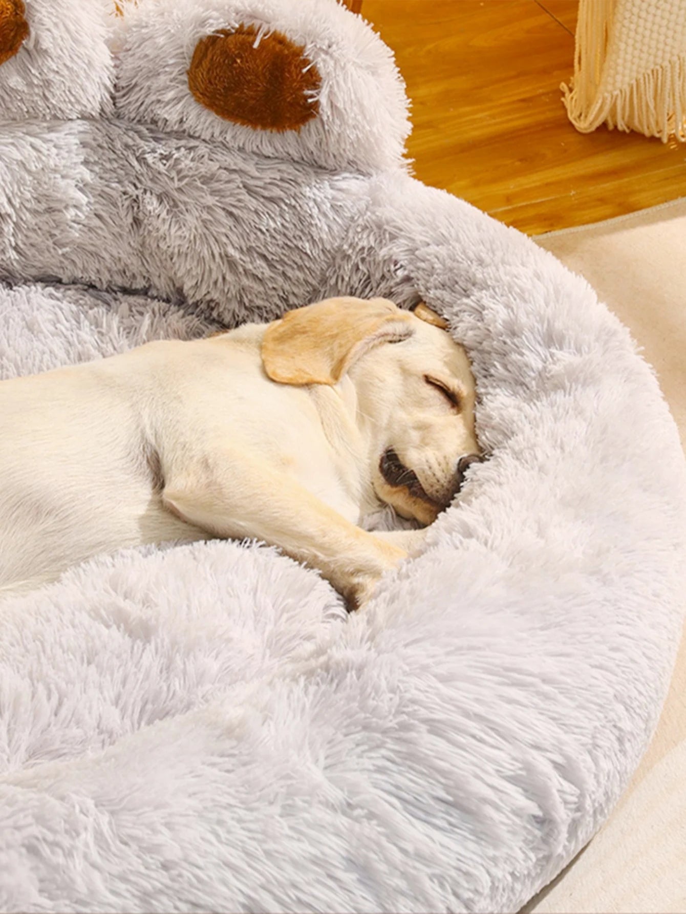 Winter Plush Pet Sofa Bed for Dogs and Cats