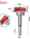 Forstner Drill Bit Diameter 35mm Carbide Hinge Hole Drill Bit Flat Wing Drill Hinge Reamer Adjustable Quickly Hole Puncher