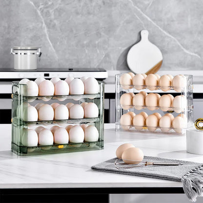 Egg Storage Box Holder Refrigerator Organizer Food Containers Egg Fresh-keeping Case Tray Dispenser Kitchen Storage Boxes