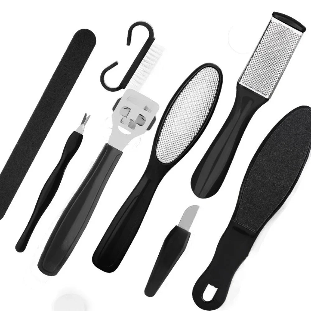 10Pcs Profession Stainless Steel Callus Remover Foot File Scraper Pedicure Tools Dead Skin Remove for Heels Feet Care Products
