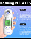 Peak Flow Meter Digital Home Spirometer with Bluetooth  for Asthma COPD Test PEF and FEV1 Smart Personal Portable Espirometer