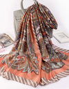 Women Summer Silk Scarves Shawl Lady Wrap Soft Female Echarpe Designer Beach Stole Bandana foulard muffler