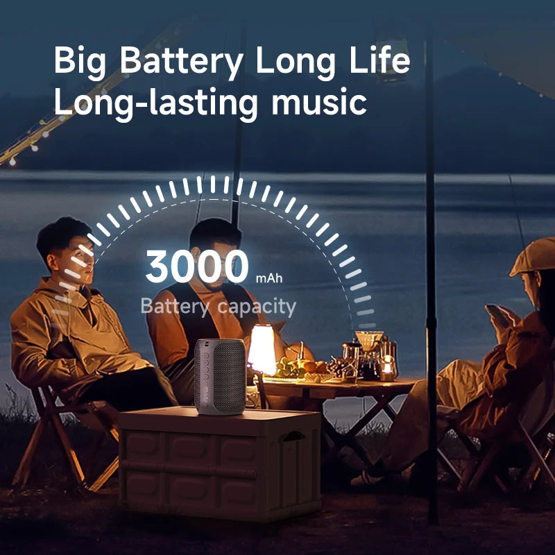 Powerful Bluetooth Speaker, Bass Wireless, LED Light, Outdoor Speakers, Subwoofer, Waterproof Sound Box Support