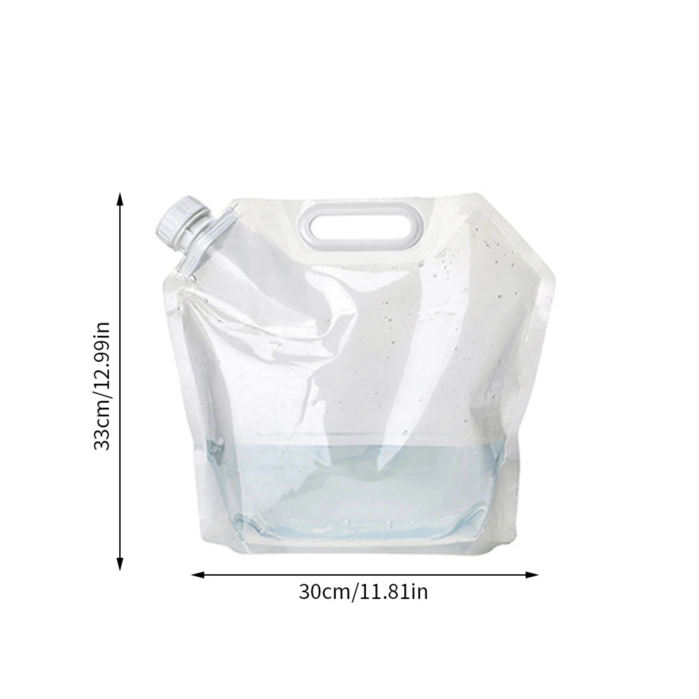 5/10/15L Outdoor Camping Water Bag Portable Folding Bucket Large Capacity Water Container with Handle Travel Camping Supplies
