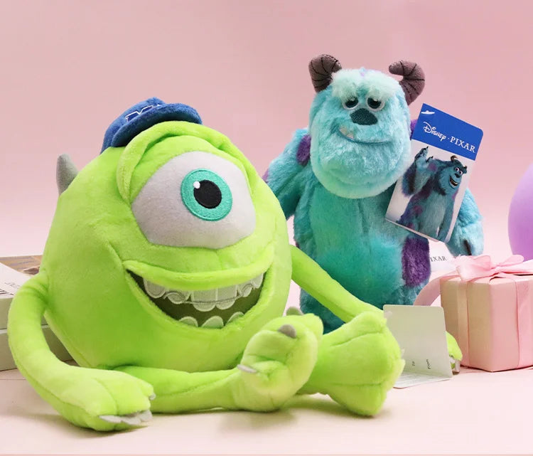 Fluffy Kawaii Sulley Mike Wazowsky Monsters University Stuffed Plush Animals Toy Sets Cute Pixar Doll For Boy Girl Birthday Gift