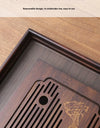 Jiangshan Tea Tray Household Small Drain Tea Table Bamboo Tea Tray Kung Fu Tea Set Accessories Tea Sea Dry Brewing Table