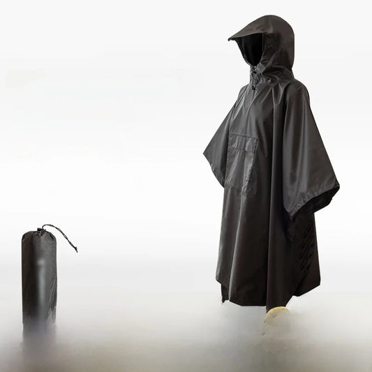 Tactical Waterproof Rain Poncho for Camping Hiking Cycling and Fishing